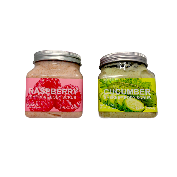 Sherbet Body Scrub Raspberry And Cucumber 350ml