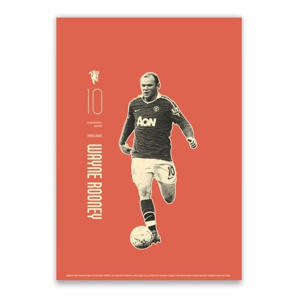 Wayne Rooney 10 Poster - A1