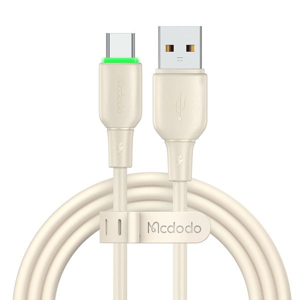 Mcdodo 65W TYPE-C Fast Charging Cable Liquid Silicone + LED USB-A To USB-C