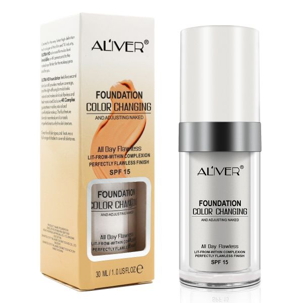 Aliver Colour Changing Foundation - Flawless, Waterproof &amp; Long-Lasting