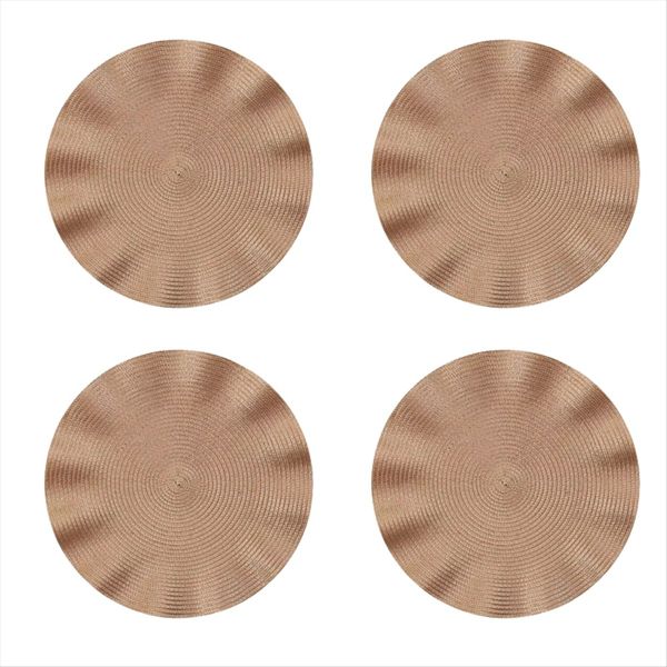 Wood Ear Edge Western Dining Mat Table Oil-Proof Creamy-White
