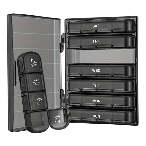 Weekly Pill Storage Organiser - Monday to Sunday (7 Day)