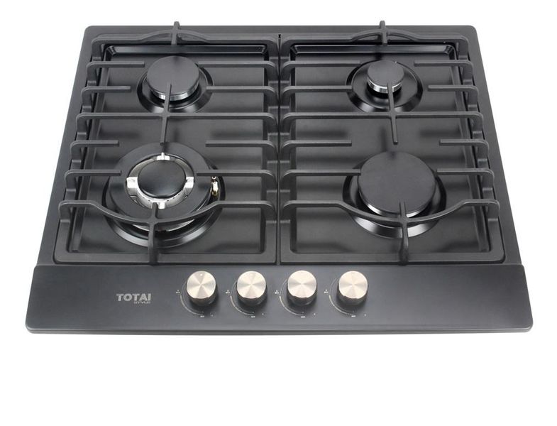 Totai 03/TS4BNR-B - Gas Hob 4 Burner - Black enamel