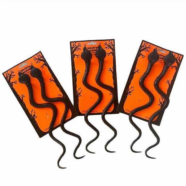 Rubber Snakes Halloween Props (33cm) Pack of 6 Snakes