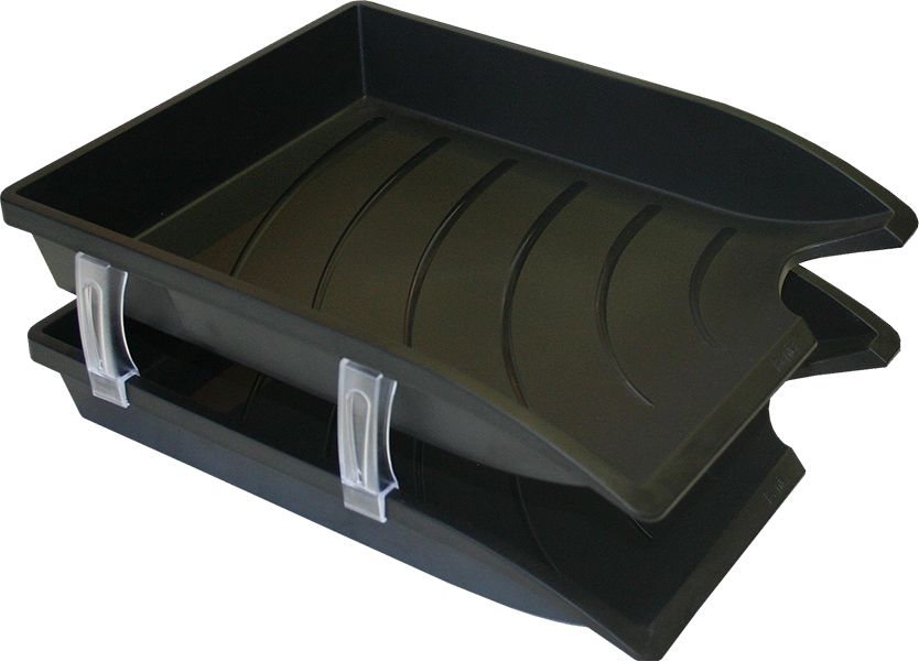 Bantex Optima Letter Tray Set with 4 risers Black Shop Today. Get it