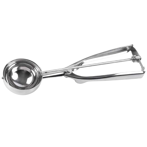 Premium Large Stainless Steel Ice Cream Scoop - Silver