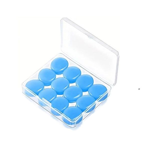 7 Pairs Reusable Silicone Ear Plugs for Sleeping/Swimming Plugs
