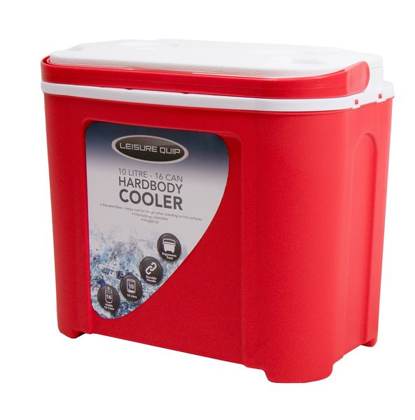 Leisure-Quip 10 Litre Hardbody Cooler - Red