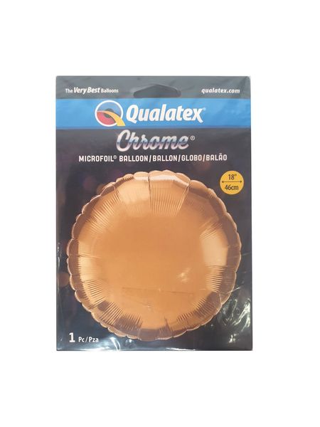 18 Inch Foil Round Chrome Gold