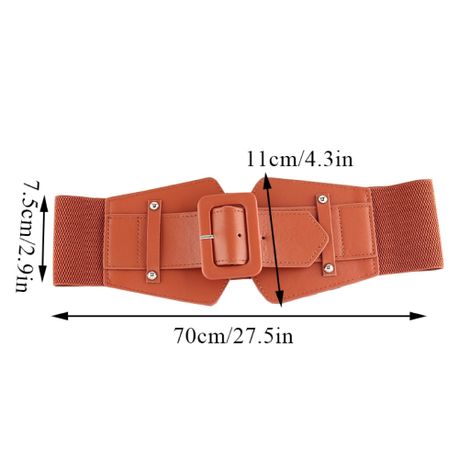 Fashion Women's Wide Faux Leather Elastic Waist Casual Corset Cinch Belt, Shop Today. Get it Tomorrow!