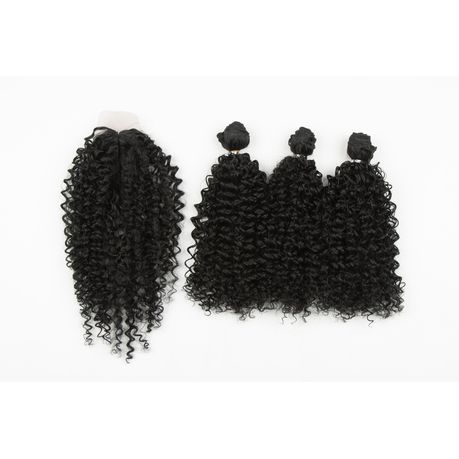 Magic Synthetic Hair Extensions Hair Bundles With Closure Classic