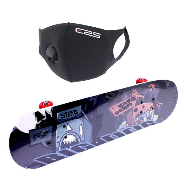 Skateboard 70cm Ride On Wooden SkateBoards - Graffiti