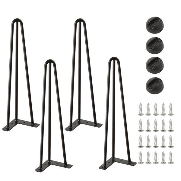 Chenshia - Hairpin Table Legs - Metal DIY Furniture Set for Nightstand Desk