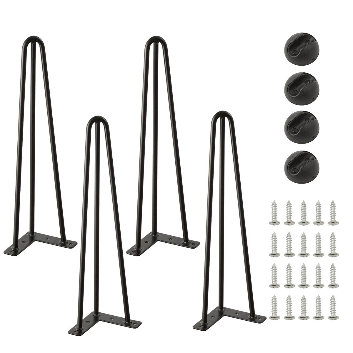 Chenshia - Hairpin Table Legs - Metal DIY Furniture Set for Nightstand Desk