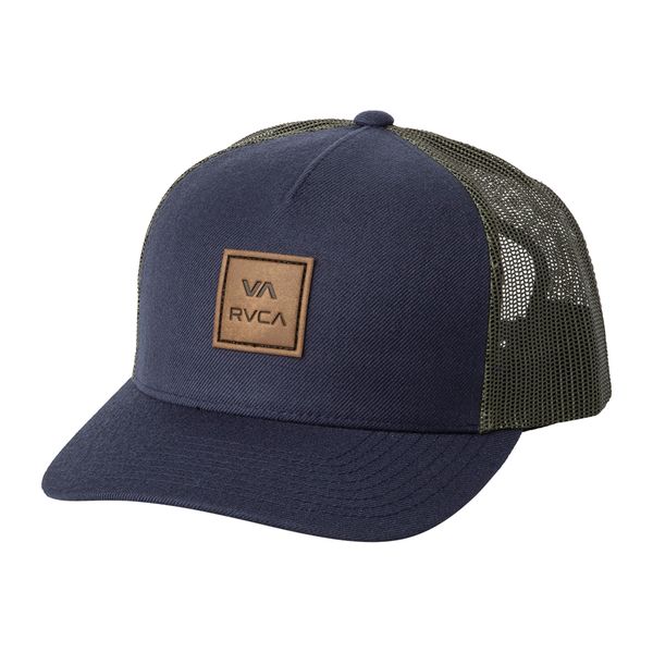RVCA VA All The Way Curved Mens Trucker - Navy Green