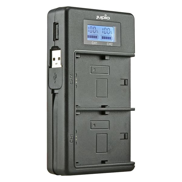 Jupio USB Dedicated Duo Charger LCD for Sony NP-FW50
