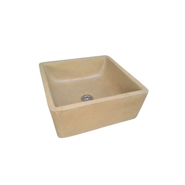 Mermaid's Pond Bespoke Sandstone Concrete Basin/Sink 39x39x16cm