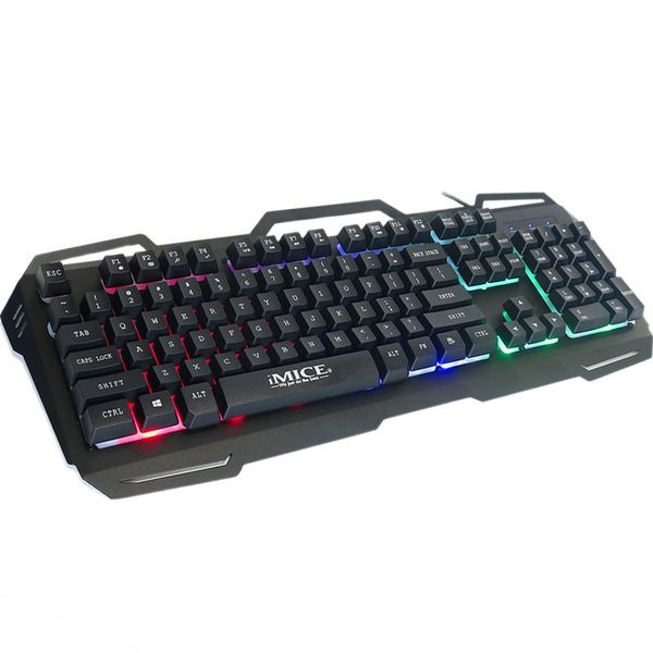 Wired Gaming Keyboard Mechanical Feel 104 Keys Backlit Keyboard