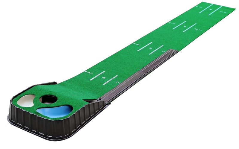 Golf Training Aid For Putting, With Auto Ball Return And Hazard