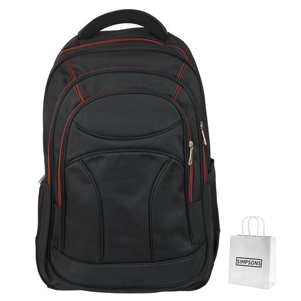 Large Durable Travel Outdoor Black Backpack School Bag