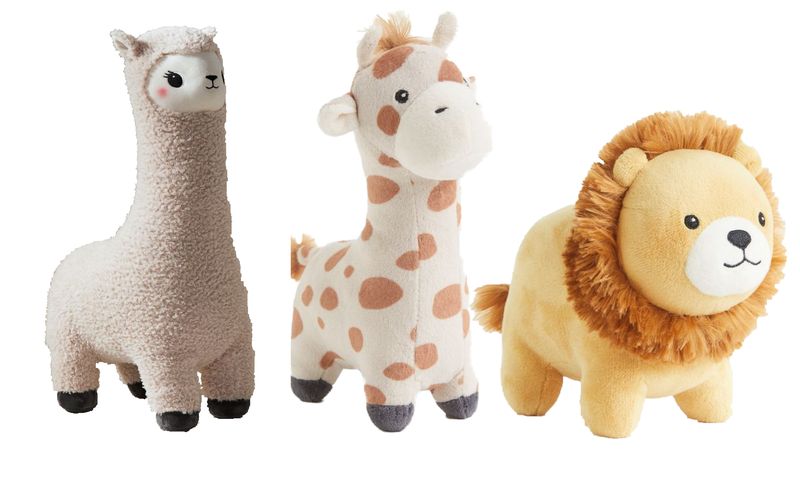 My little friends Giraffe,Lion,Alpaca(Giraffe 21 cm Lion 14cm Alpaca 14cm)