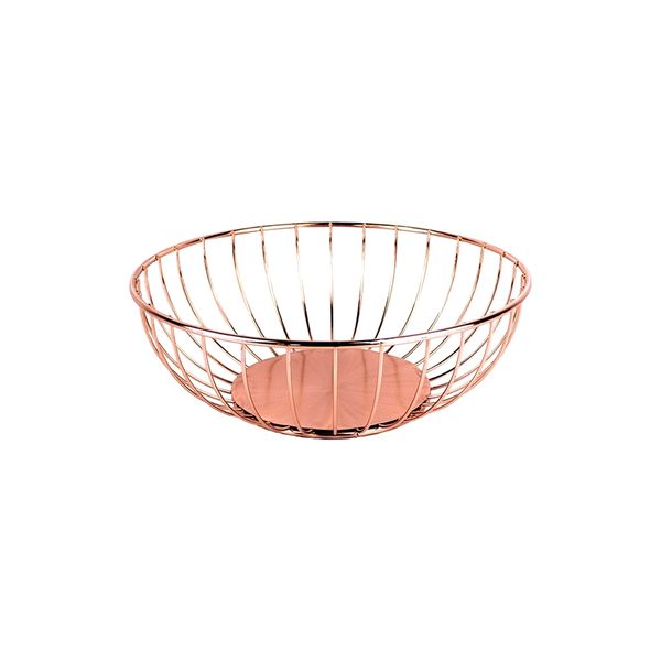 DH - Round Rose Gold Fruit Basket