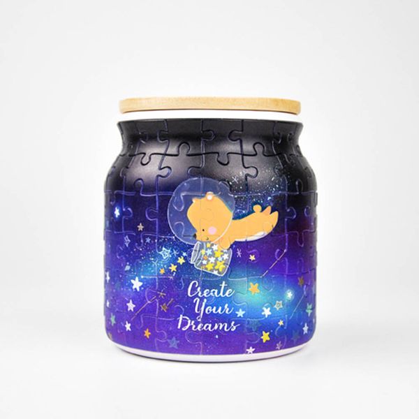 Create Your Dreams - 3D Jigsaw Puzzle Jar - Translucent (96 curved pieces)
