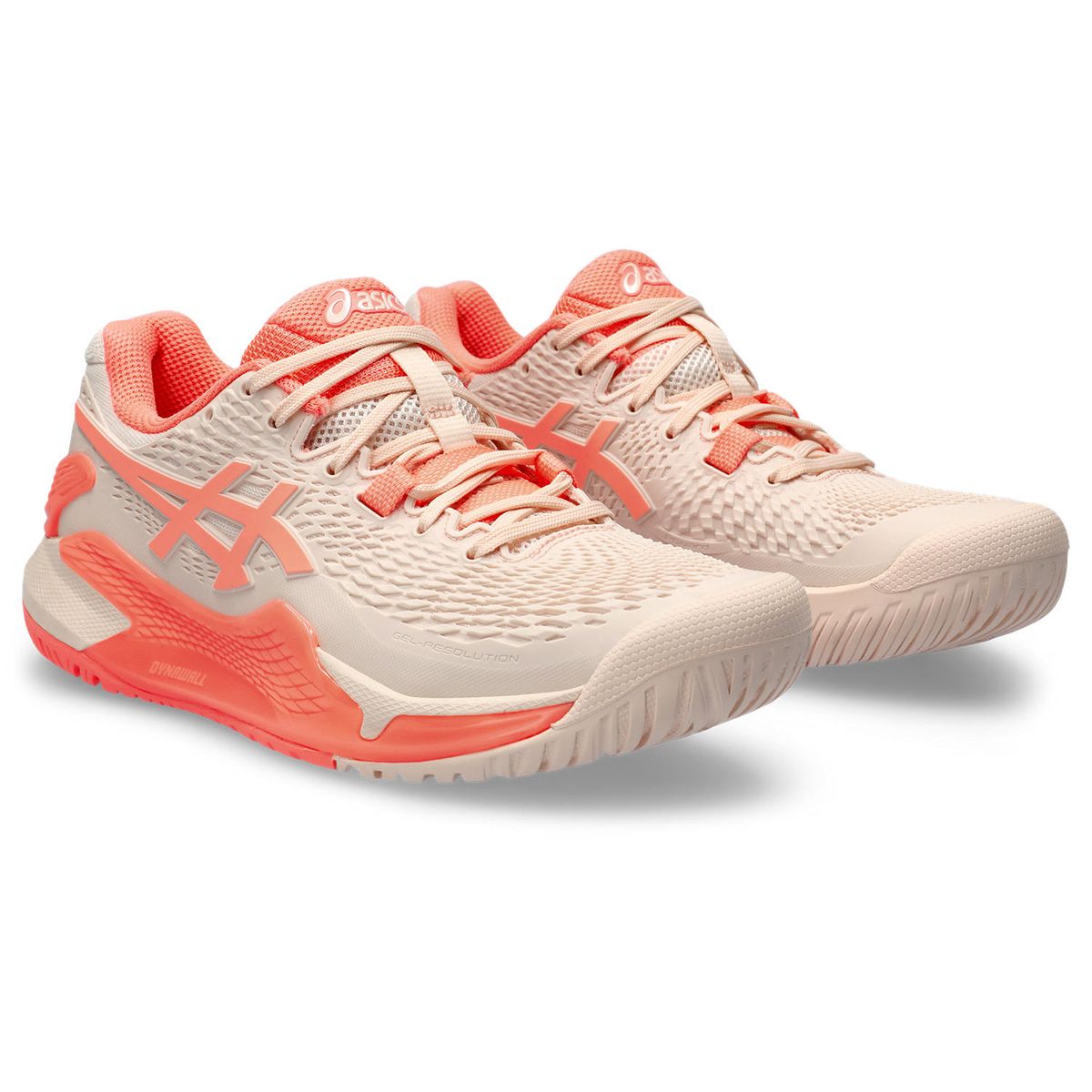 Asics Women's Gel-Resolution 9 Tennis Shoes - Pearl Pink/Sun Coral ...
