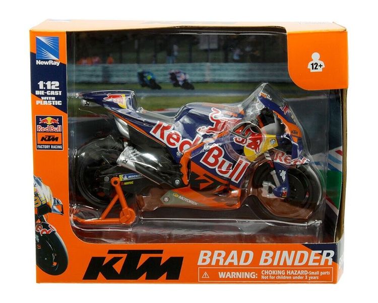 NewRay -1/12 Brad Binder Red Bull KTM MotoGP- Die-Cast Model