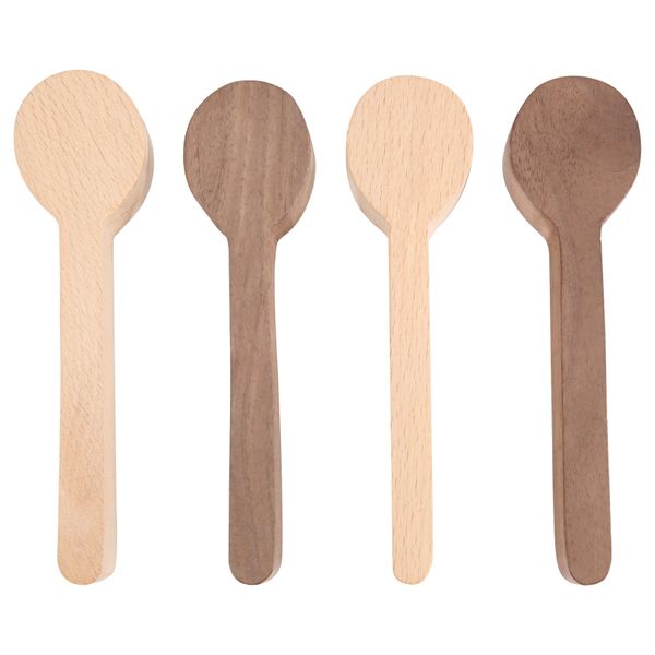 Wood Carving Spoon Blank Beech and Walnut Unfinished Wooden Craft Kit