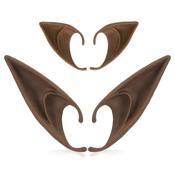 Elf Ears 2 Pairs Angel Fairy Elf Ears Halloween Christmas Party Cosplay