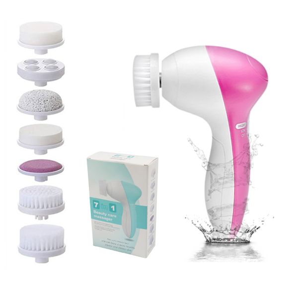 7 In 1 Multi-function Facial Cleansing Brush Scrubber Exfoliating Cleanser