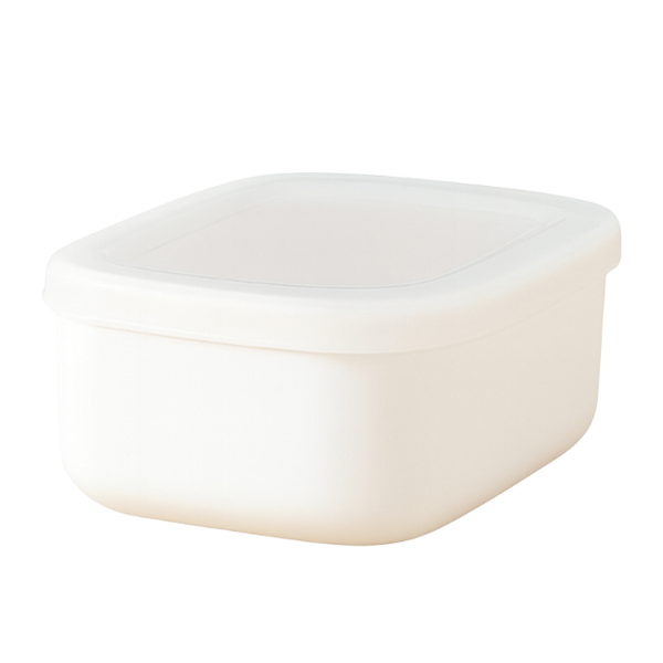 6 Pack- Multipurpose Compact Lunch Box / Food Container with Lid- White