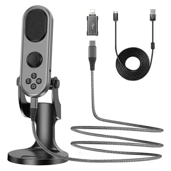 JMARY Noise Canceling USB Recording Studio Desktop Cardioid Microphone