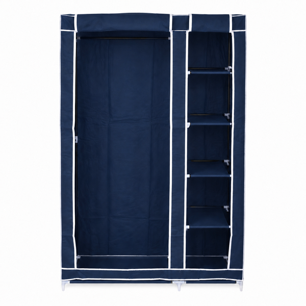 TRUSTUP Portable Clothes Rail Wardrobe 110 x 45 x 175cm 28109 BLUE