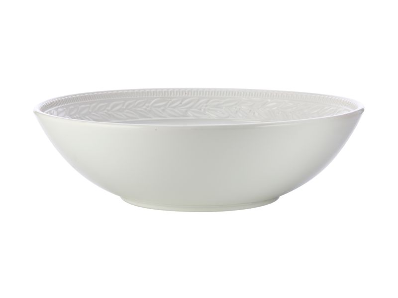 Casa Domani - Leccino Round Serving Bowl 32cm - White