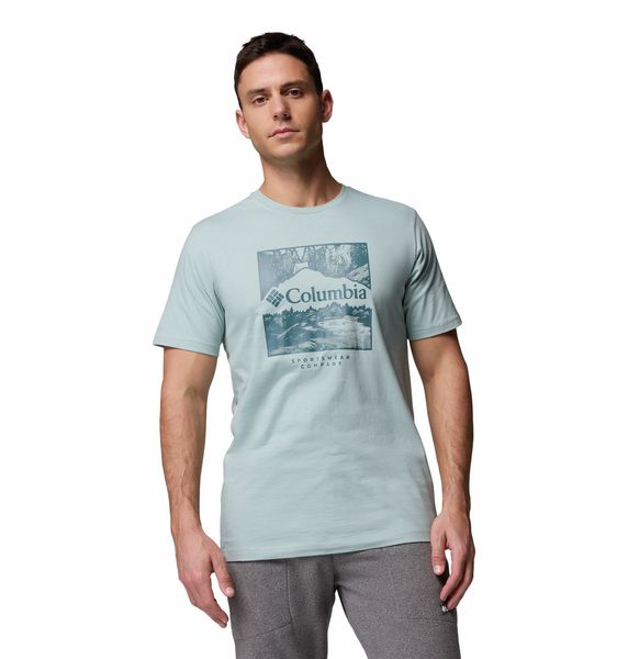 Columbia Men's CSC Seasonal Logo Tee Crush Blue Waterscape