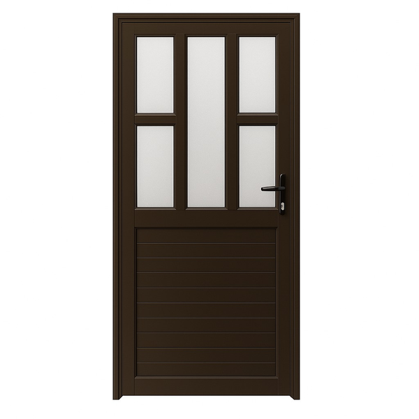 ZYS 5-Panel Aluminium Door - Left Hand Opening Inward (206 × 89 × 6 cm)