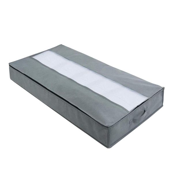 Synergy360 Foldable Zippered Linen Storage Bag -100x50x50 with Clear Window