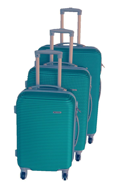 3 Piece Hard Outer Shell Luggage Set - 31inch - Dark Green