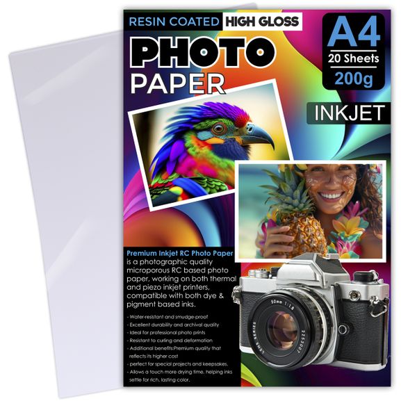 High Gloss A4 Inkjet Photo Paper