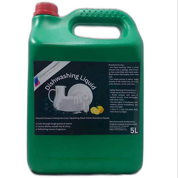 Soaptain Premium Dishwashing Liquid - 5 Litre