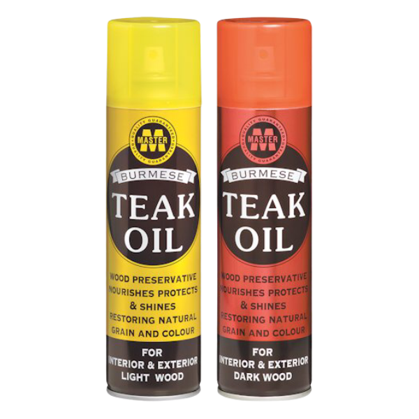 Burmese Teak Oil for Wood Furniture Aerosol Combo Pack - 270ml