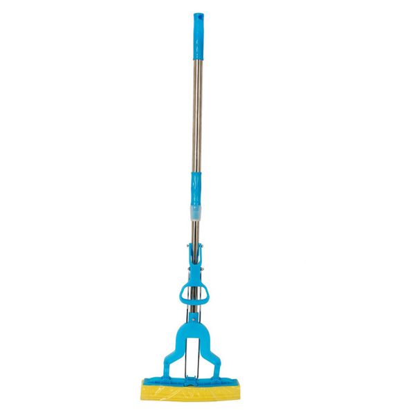 Butterfly Sponge Mop with Telescopic Handle - Blue