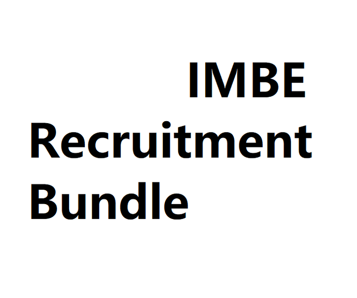 IMBE Recruitment Bundle