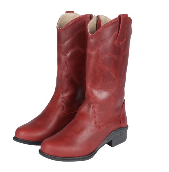 Women's Leather Cowboy Boots - Full Grain Leather Riding Boots
