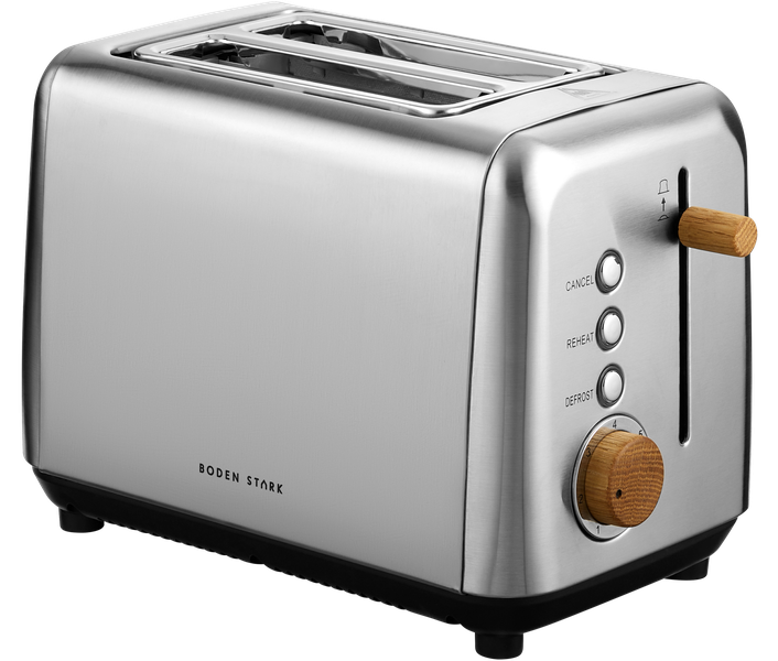 Boden Stark Anson Collection 2 Slice Toaster - Stainless Steel