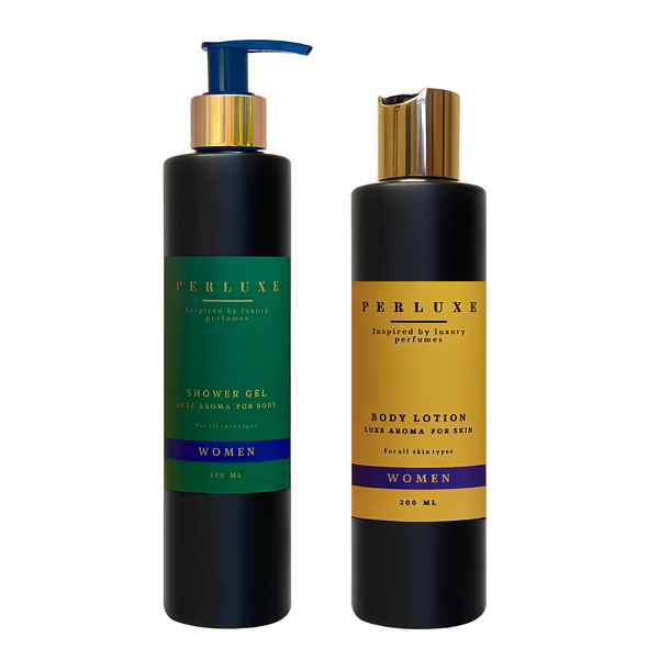 Perluxe Combo for Women, Shower Gel &amp; Body Lotion with Perfume Scent