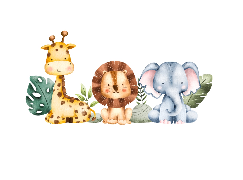 Baby Safari Animals Wall Vinyl Sticker Shop Today. Get it Tomorrow