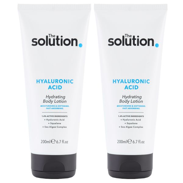 The Solution Hyaluronic Acid Hydrating Body Lotion 200ml x2
